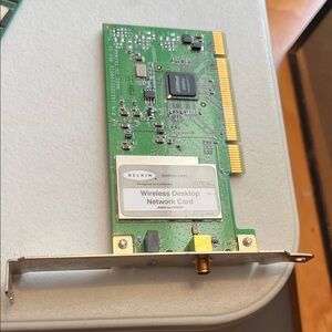 Belkin Green and Silver Desktop Network Card